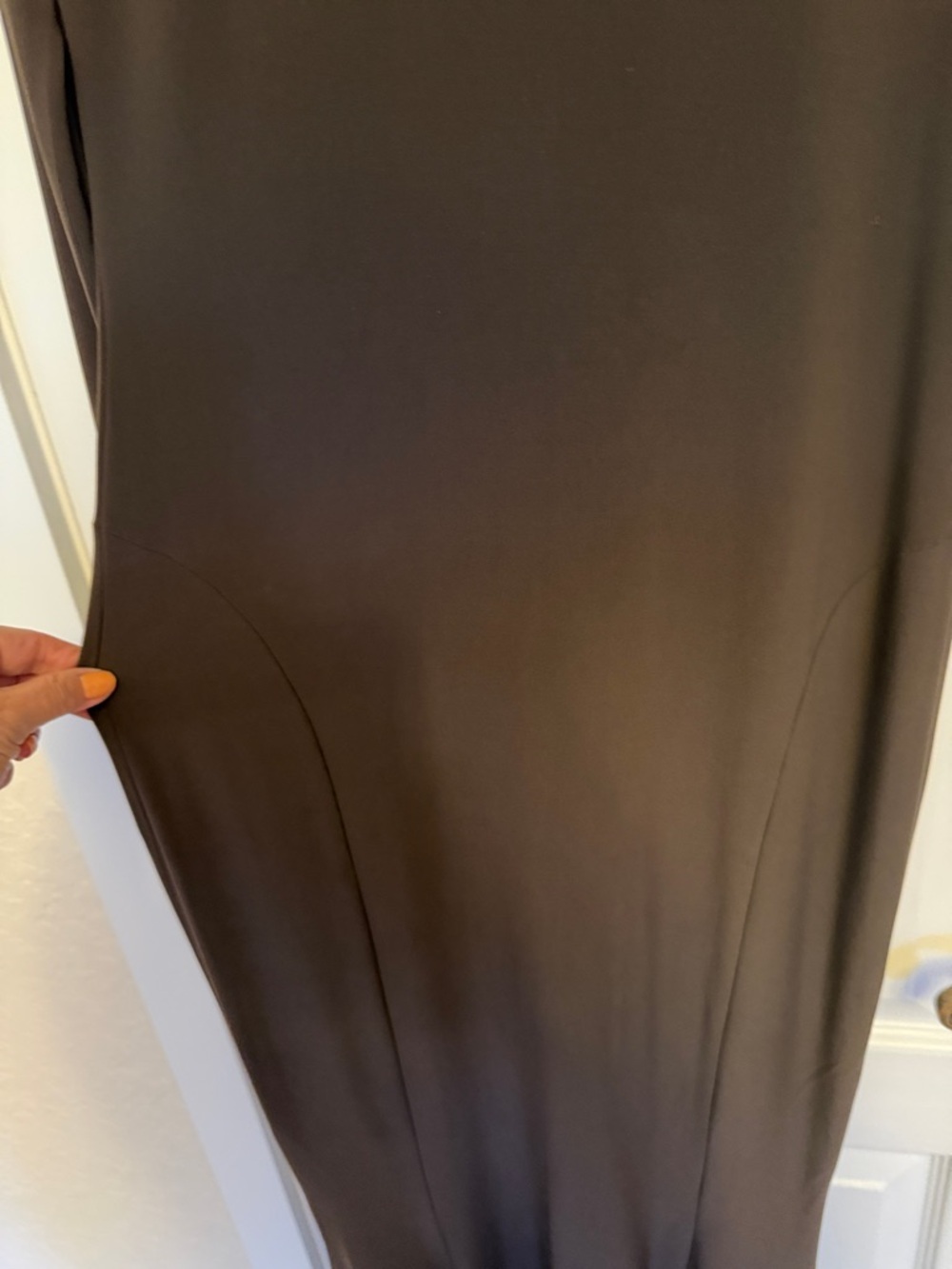 Norma Kamali Fishtail Gown in Chocolate - Picture 6 of 10